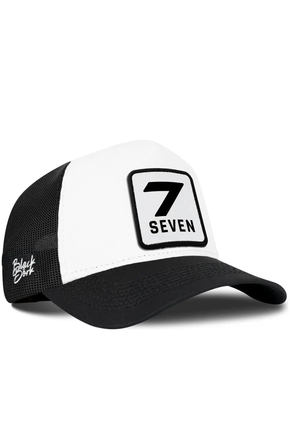 Gorra Blanco-Negro Visera Negra Trucker BlackBörk