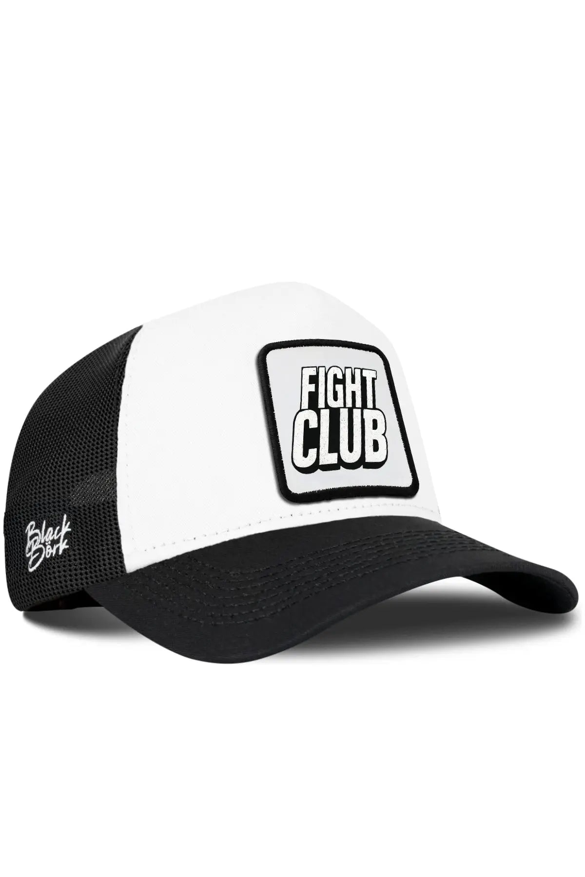Gorra Blanco-Negro Visera Negra Trucker BlackBörk