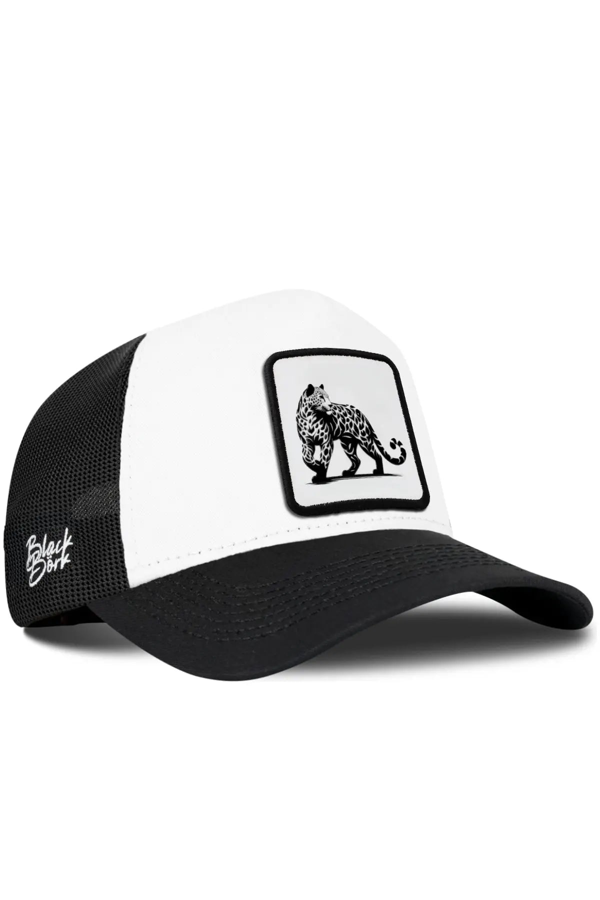 Gorra Blanco-Negro Visera Negra Trucker BlackBörk