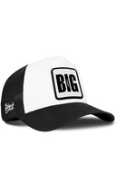Black and White Cordura Trucker Cap
