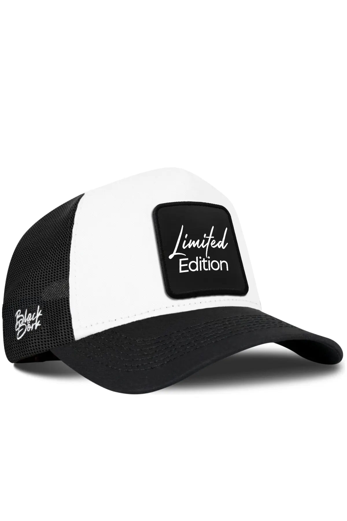 Gorra Blanco-Negro Visera Negra Trucker BlackBörk