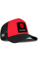 Gorra Negro-Roja Trucker