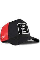 Gorra Negro-Rojo Trucker con Parche I Don't Give