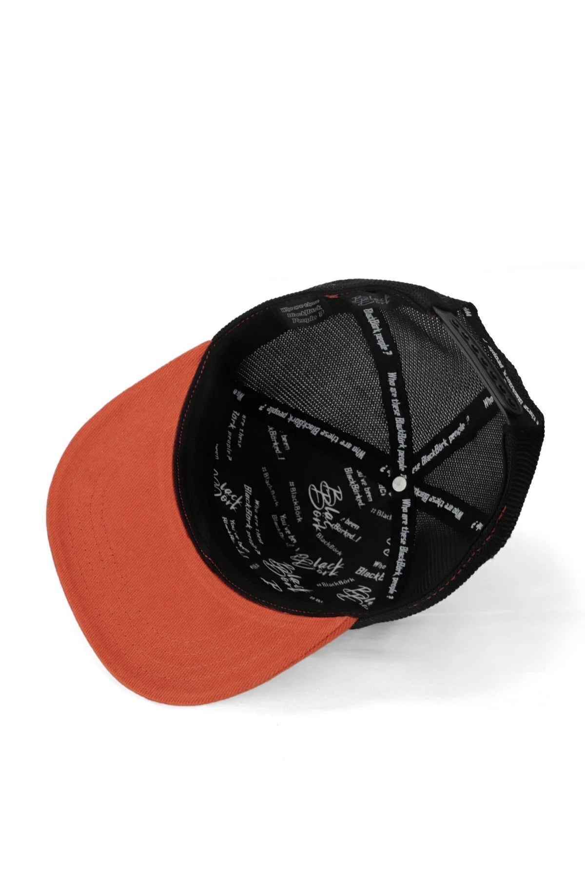 Gorra Ladrillo-Negro Trucker Hip Hop Niños - Vista trasera con logo | BlackBörk España