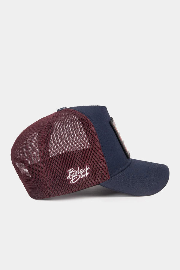 Gorra Marino-Burdeos Trucker Clásico