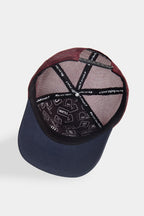 Gorra Marino-Burdeos Trucker Clásico - Vista trasera con logo | BlackBörk España