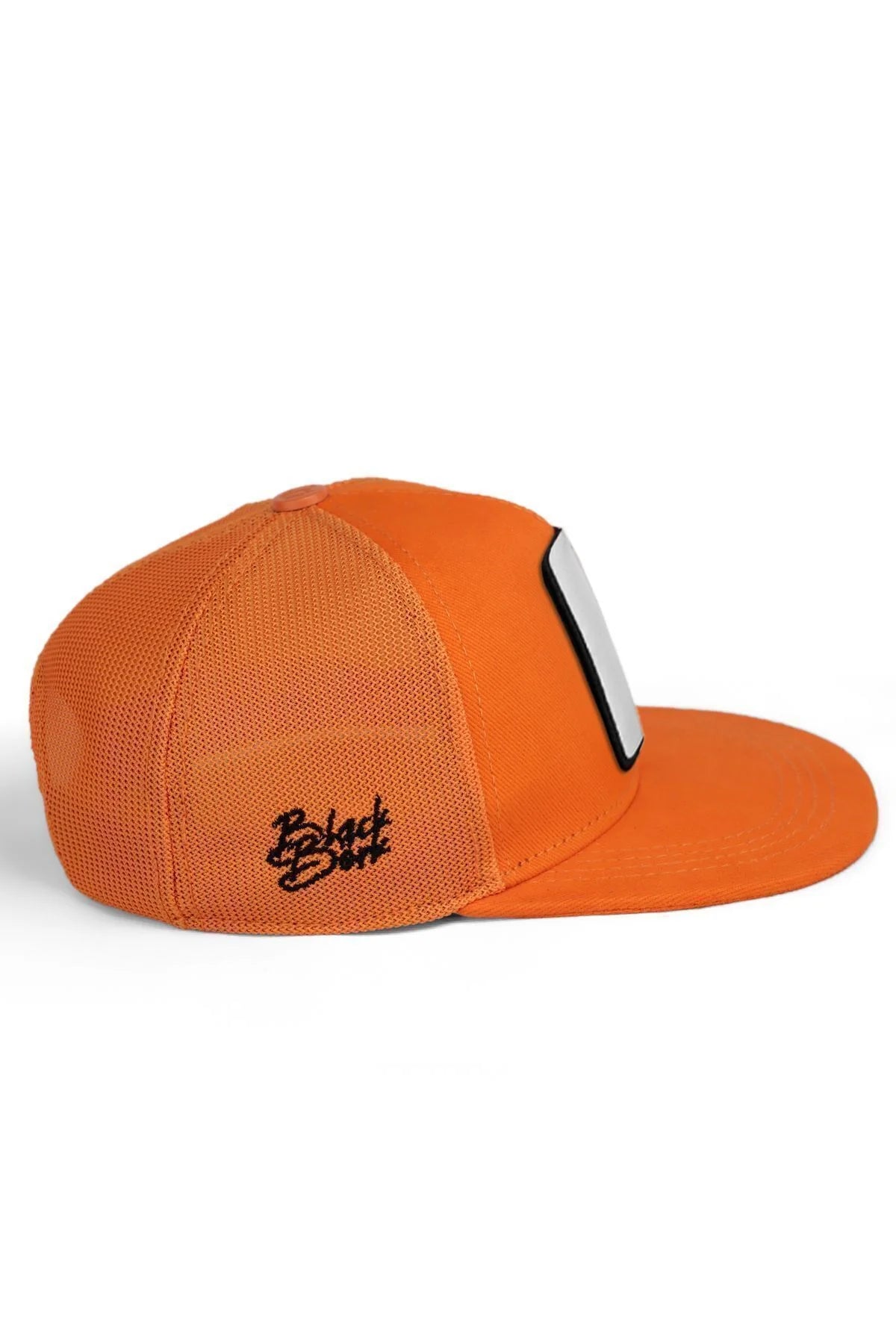 Gorra Naranja Trucker Hip Hop Niños - Vista lateral | BlackBörk España