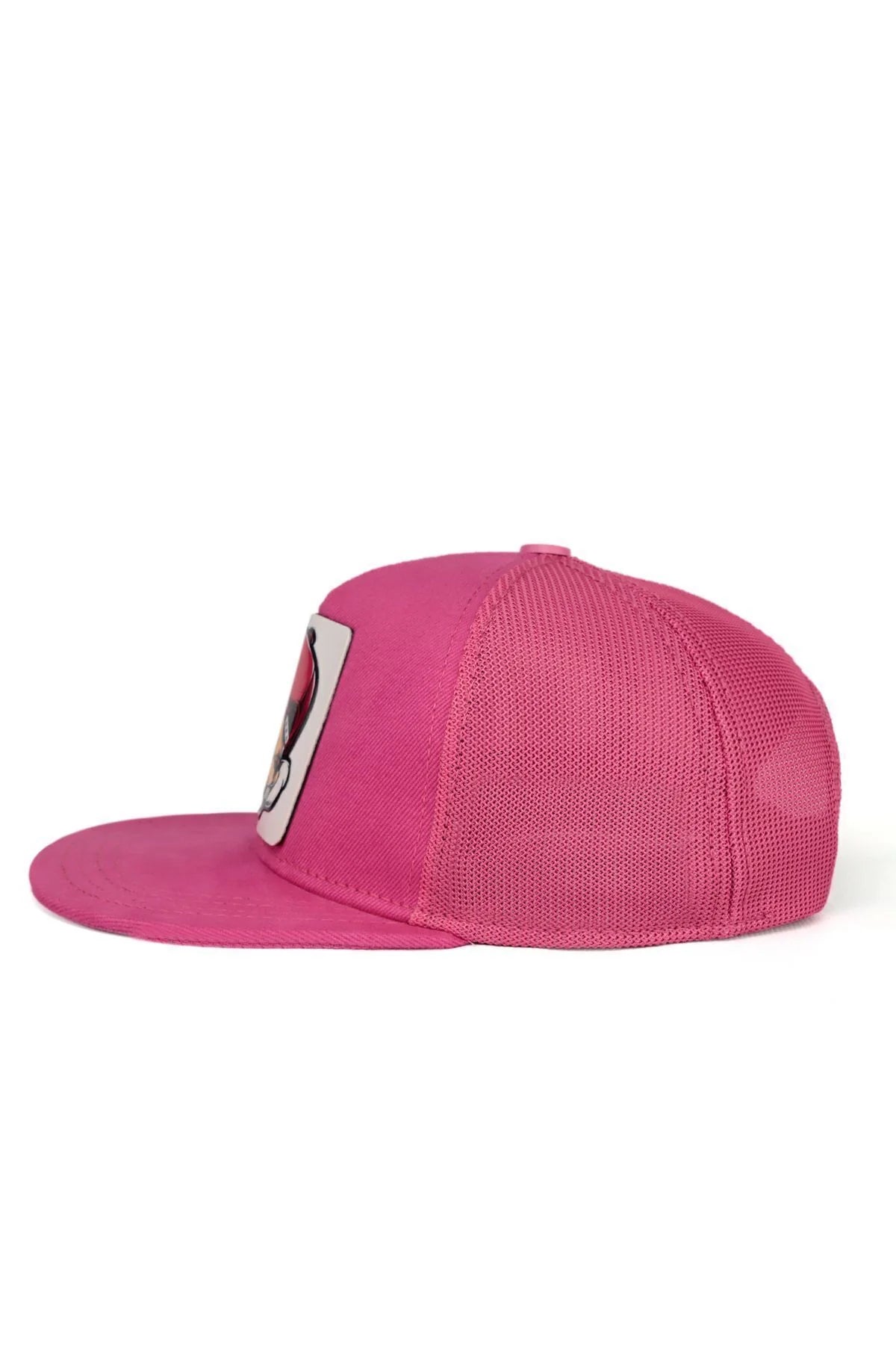 Gorra Rosa Trucker Hip Hop Niños - Detalle de malla | BlackBörk España