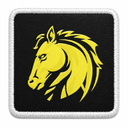 Parche Caballo Ilustrado para Gorras BlackBork