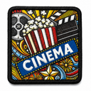 Parche Cinema para Gorras BlackBork