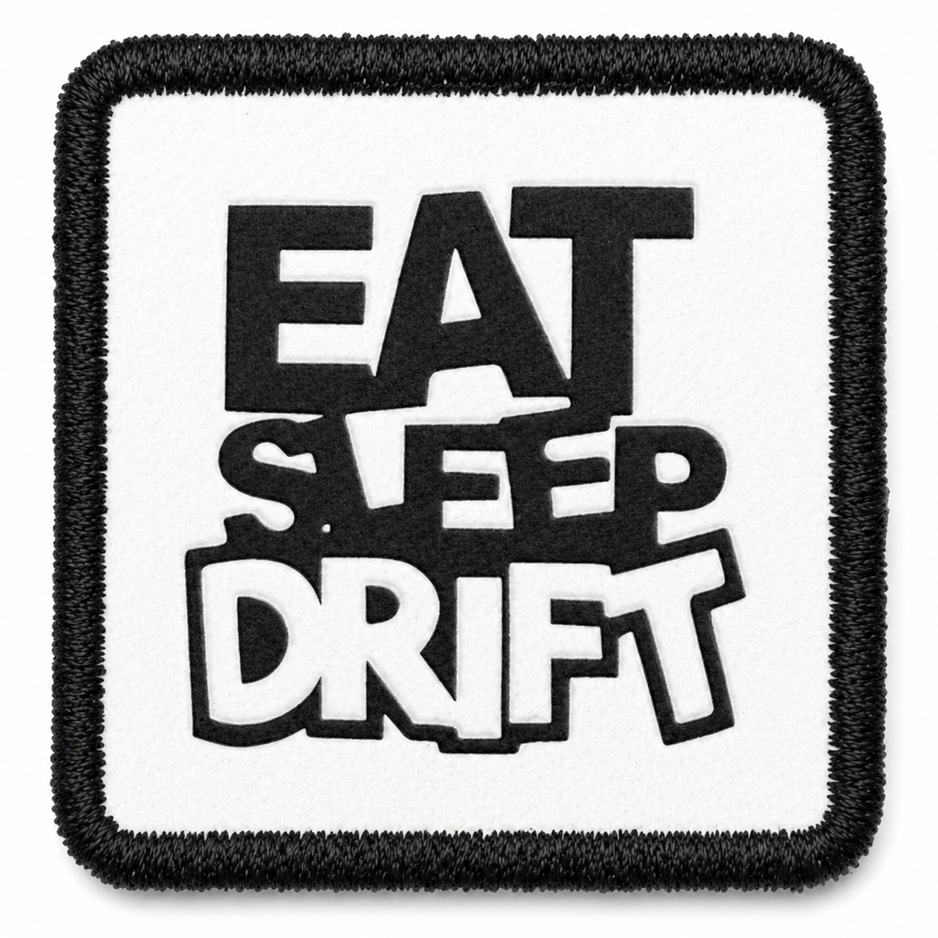 Parche Eat Sleep Drift para Gorras BlackBork BlackBörk