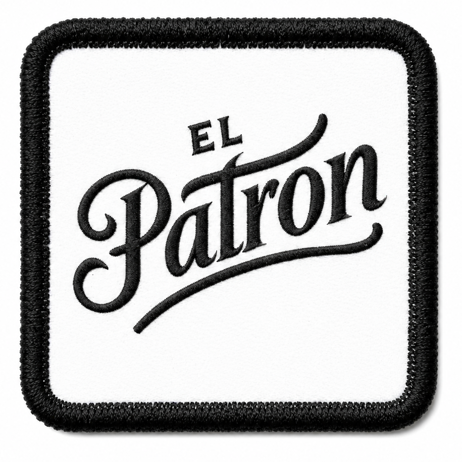 Parche El Patrón para Gorras BlackBork