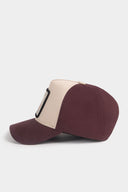 Gorra Café Beige Béisbol con Parche oso sonriente