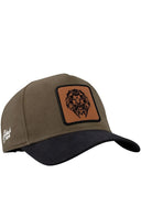 Gorra Negro Caqui Béisbol con Parche León