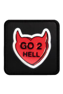 Gorra Six Negro Rojo Béisbol con Parche Go 2 Hell