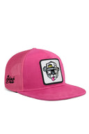 Gorra Rosa Hip Hop Niños Trucker con Parche oso