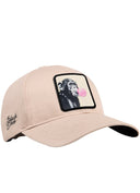 Gorra Six Beige Béisbol con Parche mono