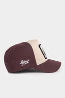 Gorra Café Beige Béisbol con Parche lobo
