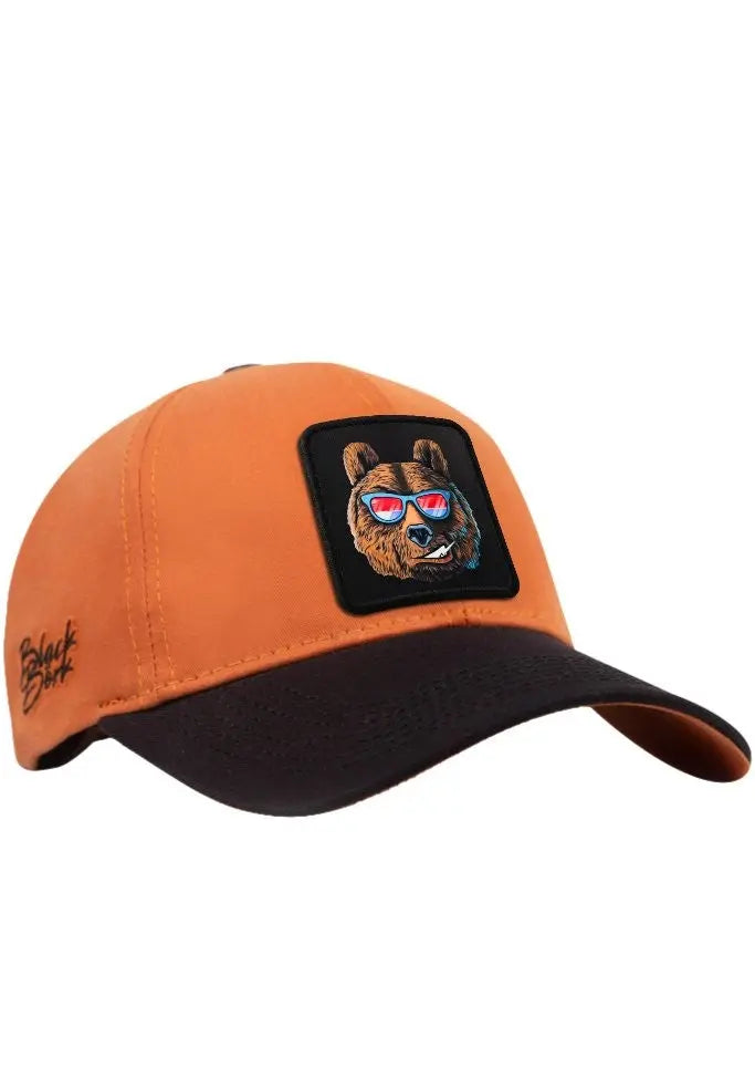 Gorra Negro-Ladrillo Seis Panel BlackBörk