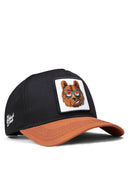 Gorra Ladrillo Negro Béisbol con Parche Oso