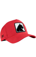 Gorra Rojo Béisbol con Parche Pantera