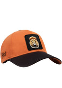 Gorra Six Negro - Ladrillo con Parche león