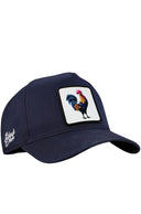 Gorra Azul Marino Béisbol con Parche Gallo