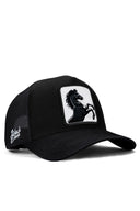Gorra Negro Hip Hop Premium con Parche caballo