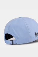 Gorra Six Negro - Azul Hielo Béisbol con Parche Queen