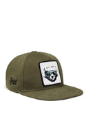 Gorra Caqui Hip Hop Niños con Parche leopardo - Image 1
