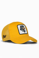 Gorra Amarillo Trucker Niños con Parche leopardo - Image 1