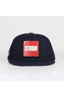 Gorra Azul Marino Hip Hop con Parche leopardo - Image 1