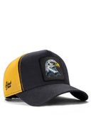 Gorra Antracita - Amarillo Hip Hop Premium con Parche águila