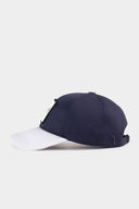 Gorra Six Blanco - Azul Marino Béisbol con Parche EL PATRON