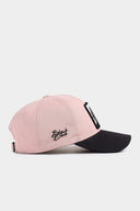 Gorra Six Negro - Salmón Béisbol con Parche mono