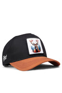 Gorra Ladrillo Negro Béisbol con Parche ciervo