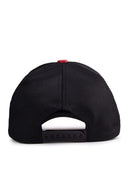 Gorra Negro Rojo Hip Hop Premium con Parche ciervo