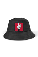 Gorra Bucket Negra con Logodo con Parche leopardo - Image 1