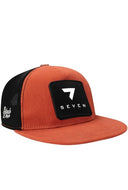 Gorra de Ladrillo Negro Hip Hop Niños Trucker con Parche número 7