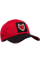 Gorra Six Negro Rojo Béisbol con Parche Go 2 Hell