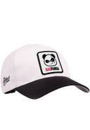 Gorra Six Negro Blanco Béisbol con Parche Panda