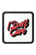 Gorra Rojo Béisbol con Parche I Don't Care