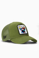 Gorra Verde Trucker Niños con Parche leopardo - Image 1