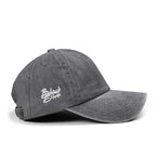 Gorra de Vintage Gris con Bordado León BlackBörk