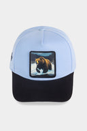 Gorra Negro Azul Hielo con Parche Cowboy