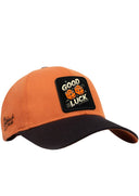 Gorra Six Negro - Ladrillo con Parche GOOD LUCK
