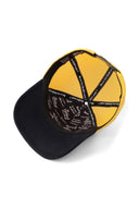Gorra Azul Marino - Amarillo Hip Hop Premium con Parche Lobo