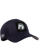 Gorra Six Azul Marino Béisbol con Parche caballo