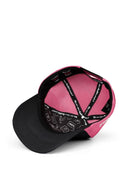 Gorra Negro Rosa Hip Hop Premium con Parche camarógrafo