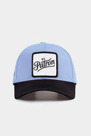 Gorra Six Negro - Azul Hielo Béisbol con Parche EL PATRON